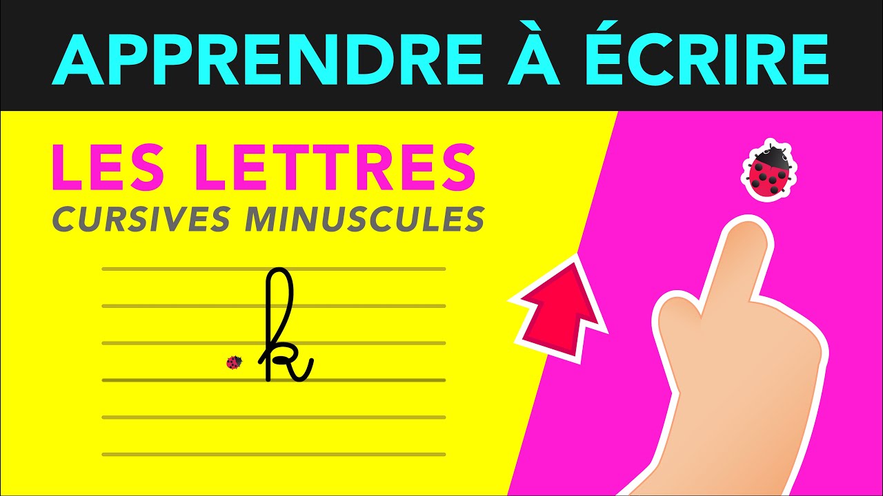 Comment écrire la lettre K en attaché | Écriture cursive minuscule (maternelle - CP - IEF)