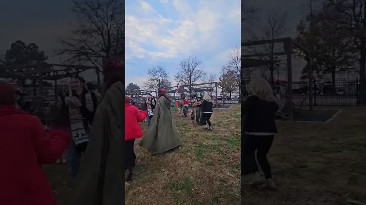 Broom Dance round two at Krampus. Opened for everyone to come dance with us!