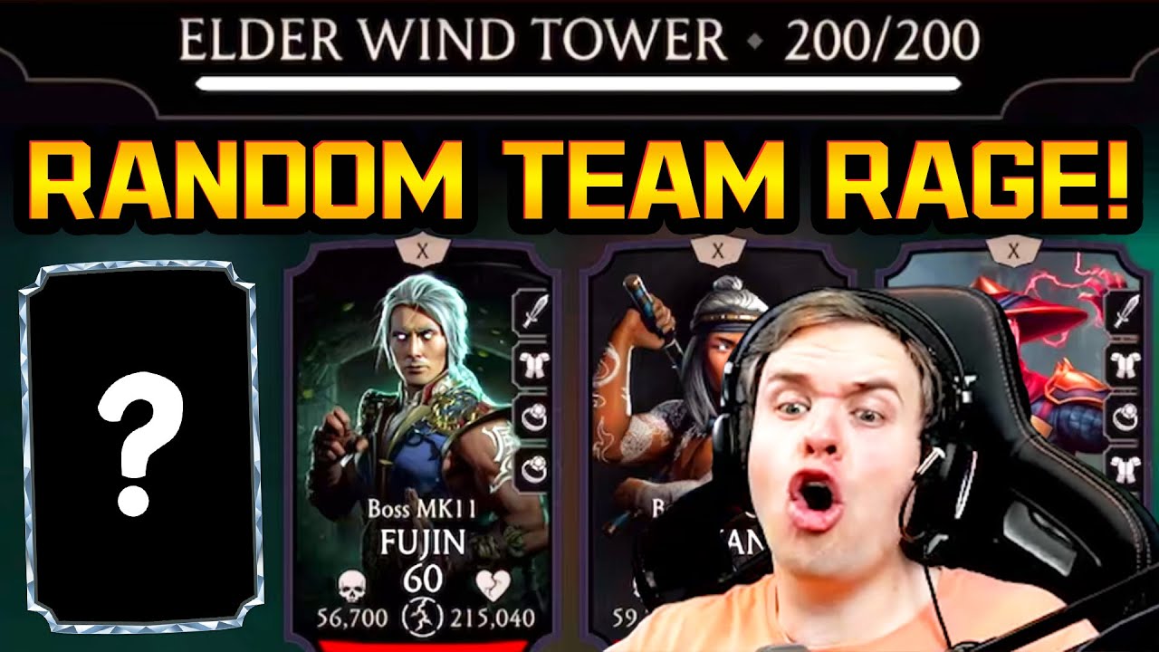 MK Mobile. Battle 200 in Fatal Elder Wind Tower MADE ME RAGE! Random Team was a BAD IDEA!