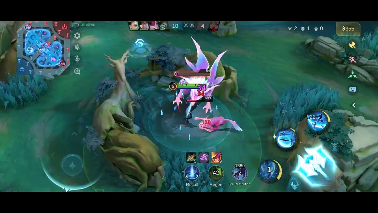 Difficult game play of aamon in mobile legends with ordinary build