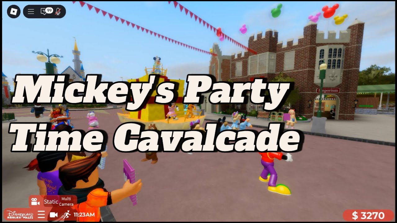 Mickey's Party Time Cavalcade II Disneyland Wales Roblox