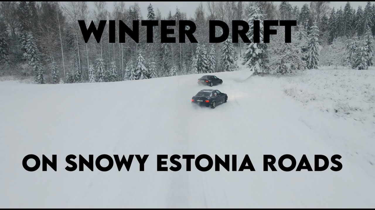 l LASTNIGHTFUN l DRIFTING ON SNOWY ESTONIAN BACKROADS! ENGLISH SUB!