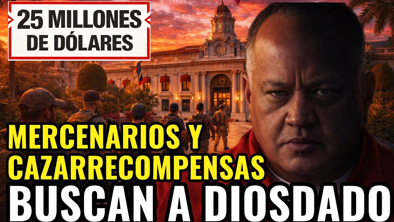 Cazarrecompensas y mercenarios detrás de Diosdado Cabello: 25 millones de dolares en la mira