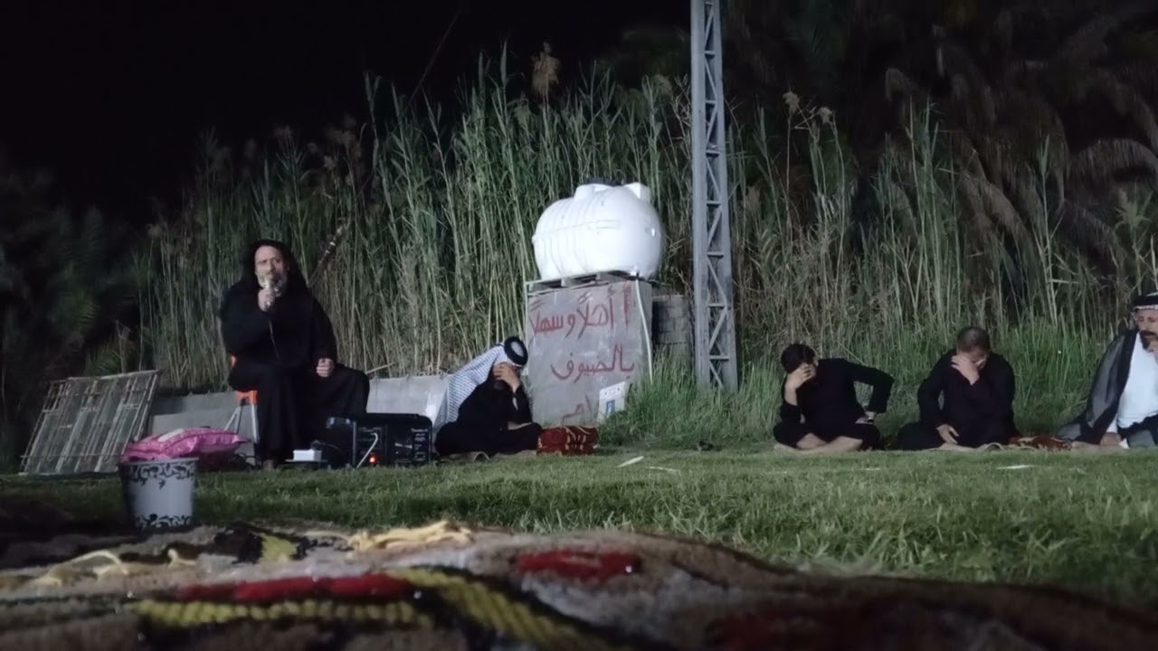 مجلس عزاء ليالي رمضان ، قريه آل رگيه الغراف ، ديوان المرحوم ناصر آل نيروز ، الملا علي ديوان
