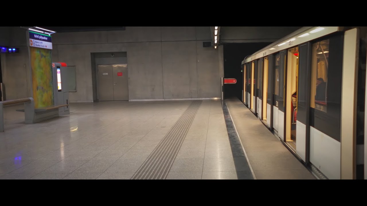 Hungary, Budapest, Metro ride from Keleti pályaudvar to Móricz Zsigmond körtér