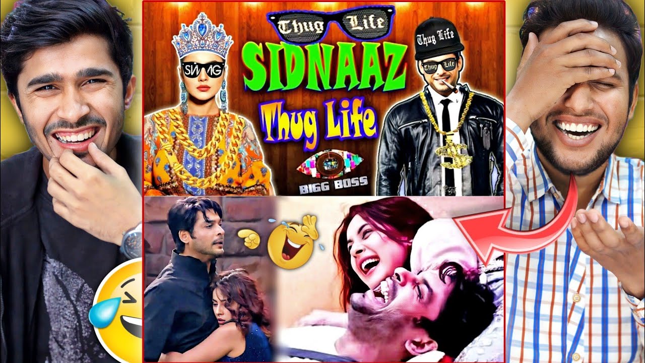 #sidnaz Sidharth Shukla & Shehnaz Gill Cutest Moments And thug Life Trending Edits Reaction 😁❤️