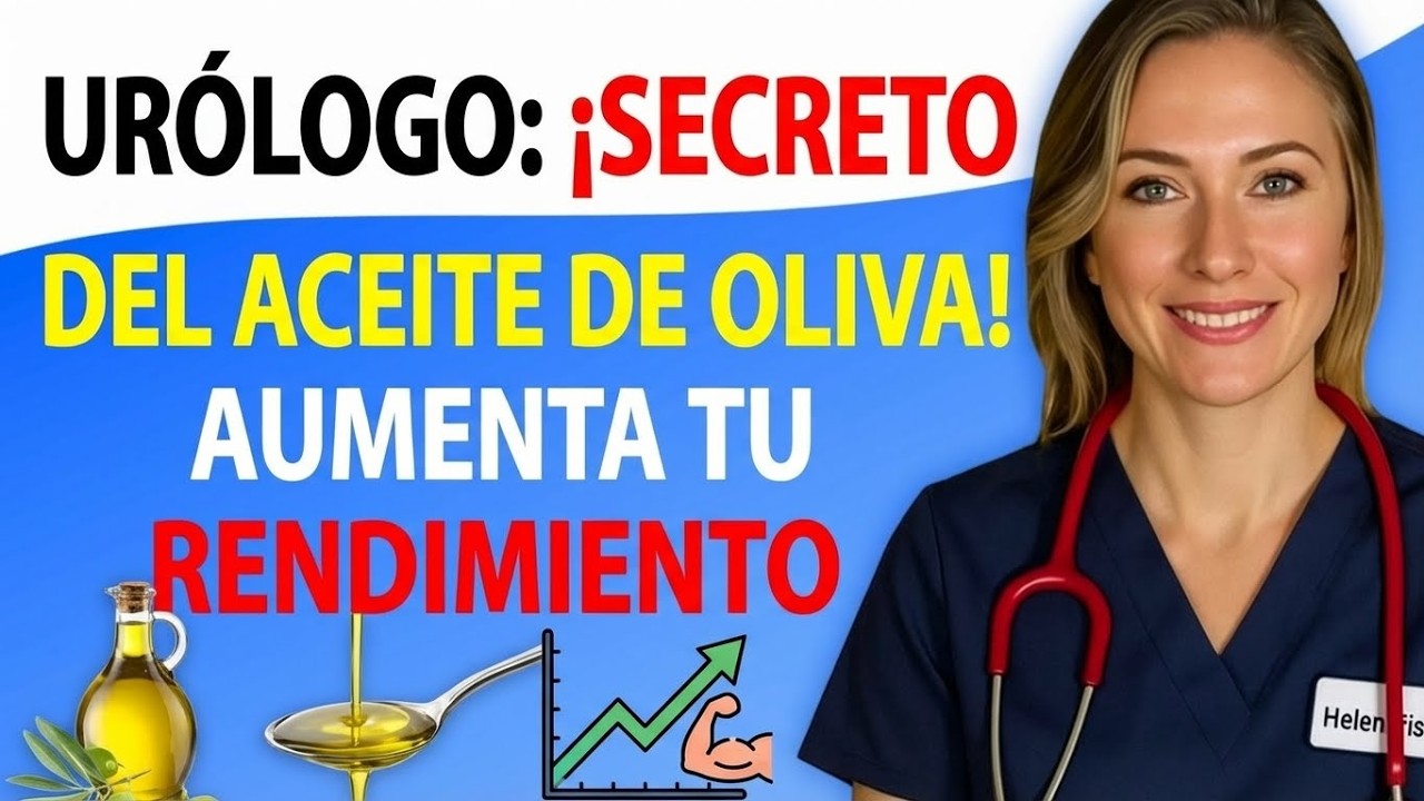 URÓLOGO: Usa Aceite de Oliva así y mira lo que pasa con tu rendimiento