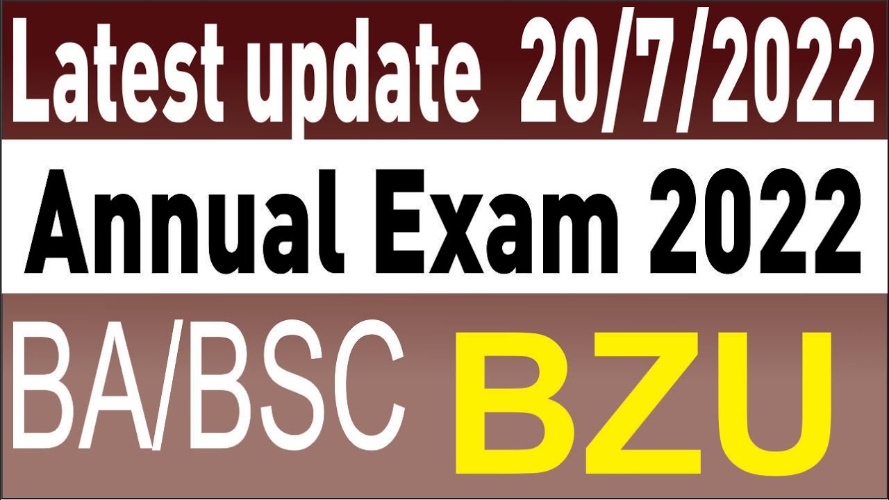 BA Bsc ADA ADs Annual exams2022 final date | ba annual exam 2022 |ba final exam date sheet 2022|#bzu