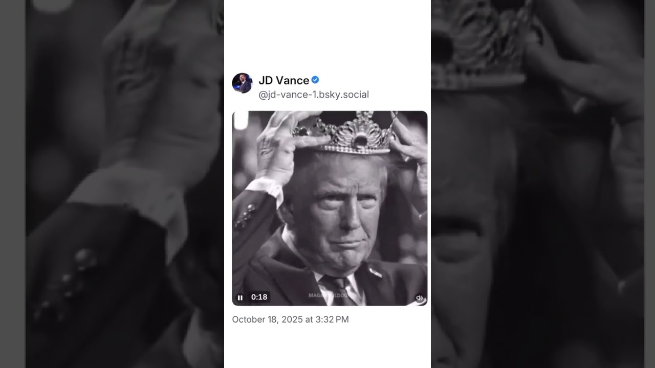 Trump AI Video: &lsquo;King Trump&rsquo; Mocking Protesters | J.D. Vance Reaction 🔥👑