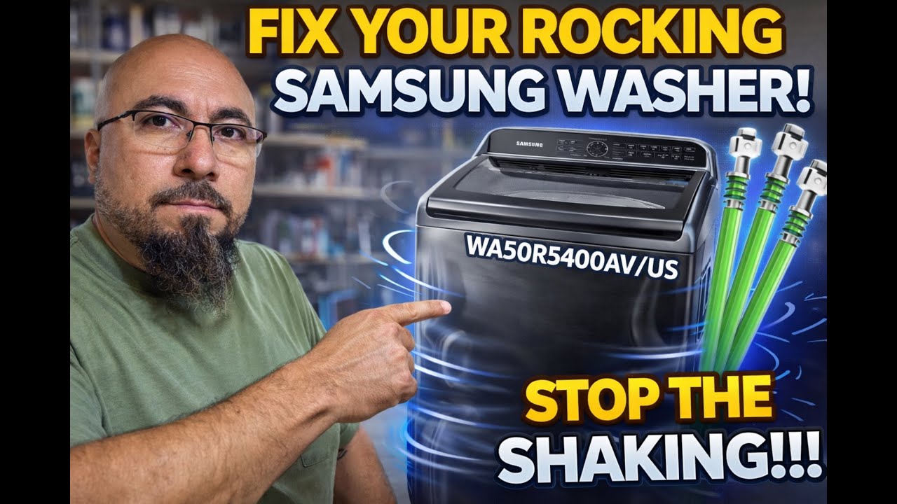 Устраните вибрацию стиральной машины Samsung! Замена подвесного штока (WA50R5400AV/ремонт своими ...