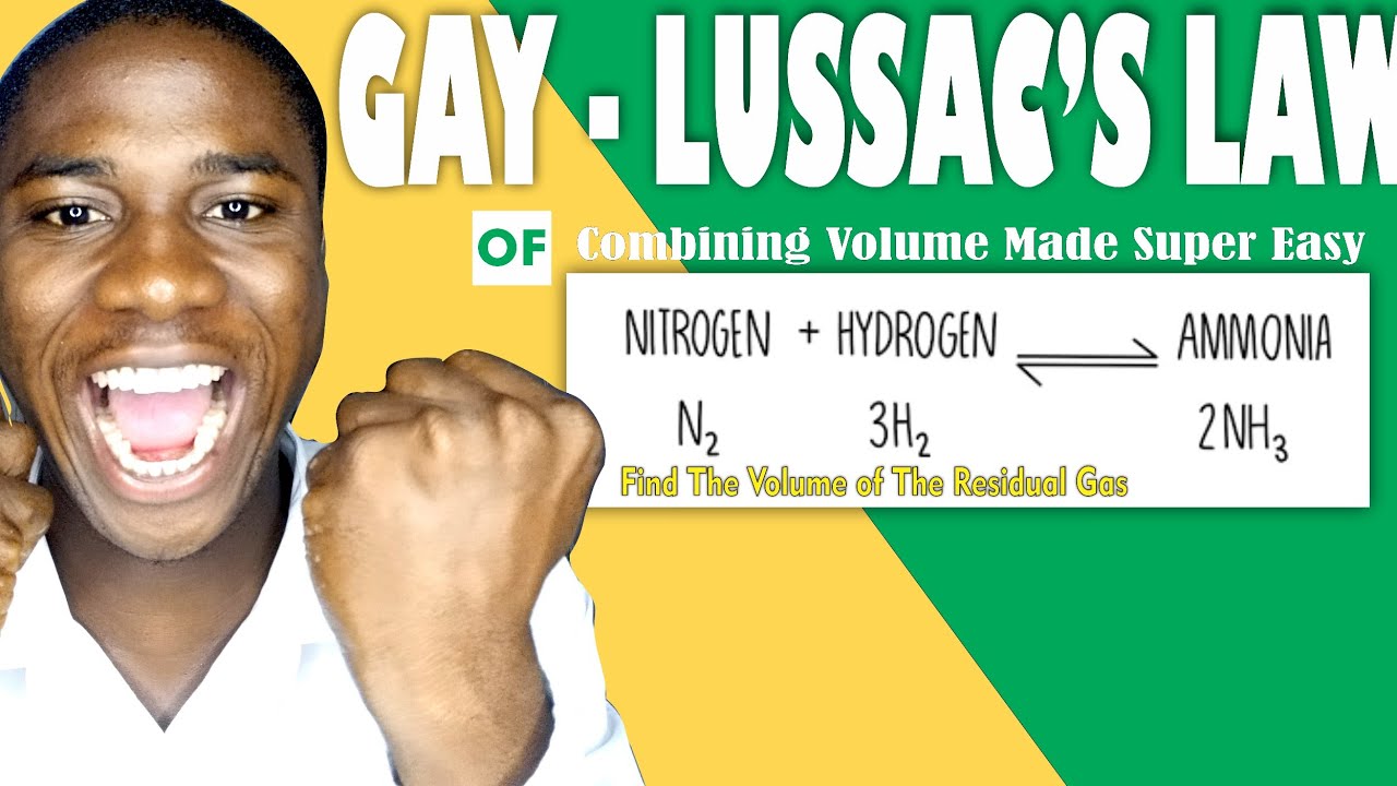 JAMB How to solve Questions on Gay- Lussac's Law of Combining Volume