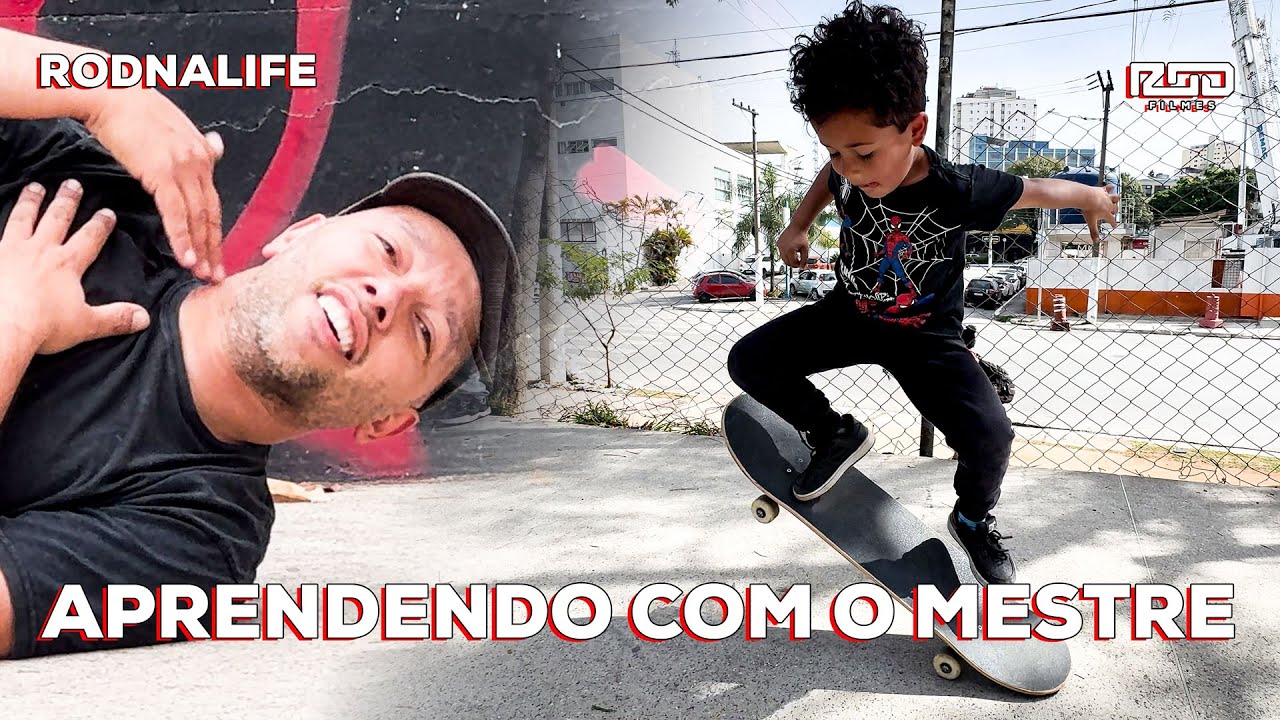 Ele começou a andar de SKATE 😍