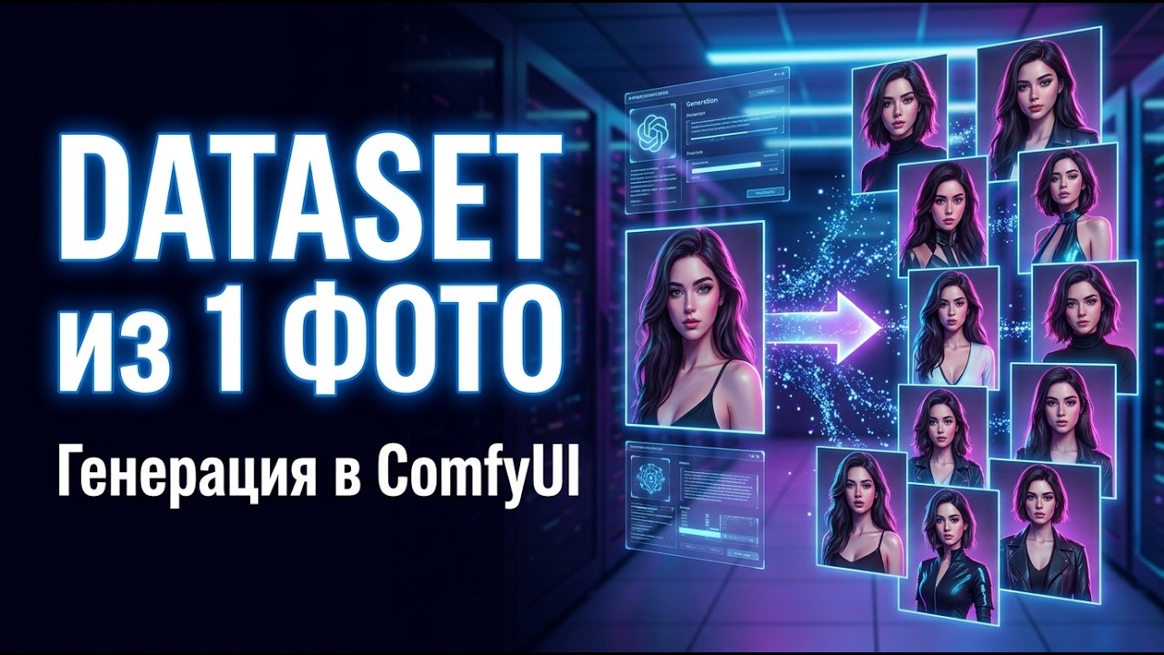 Генерируем DATASET на FLUX2 в ComfyUI по 1 фото