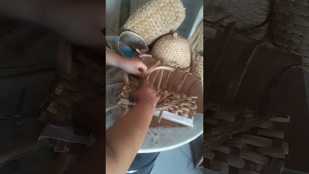artesanato de palha vamos iniciar uma série de trançado me siga e aprenda #brazil