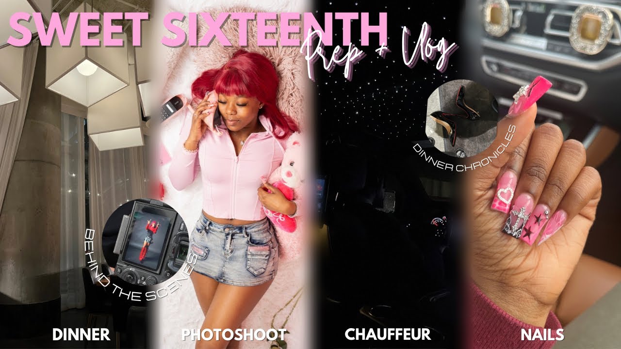 My SWEET 16TH Birthday Vlog | Nails, Photoshoot + Prep, Black Truck, Dinner, etc! | CammieWammie