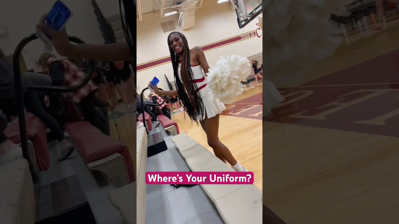 Where&rsquo;s your uniform? #cheer #cheercoach #highschoolsports #cheerleader #cheerleading #explore