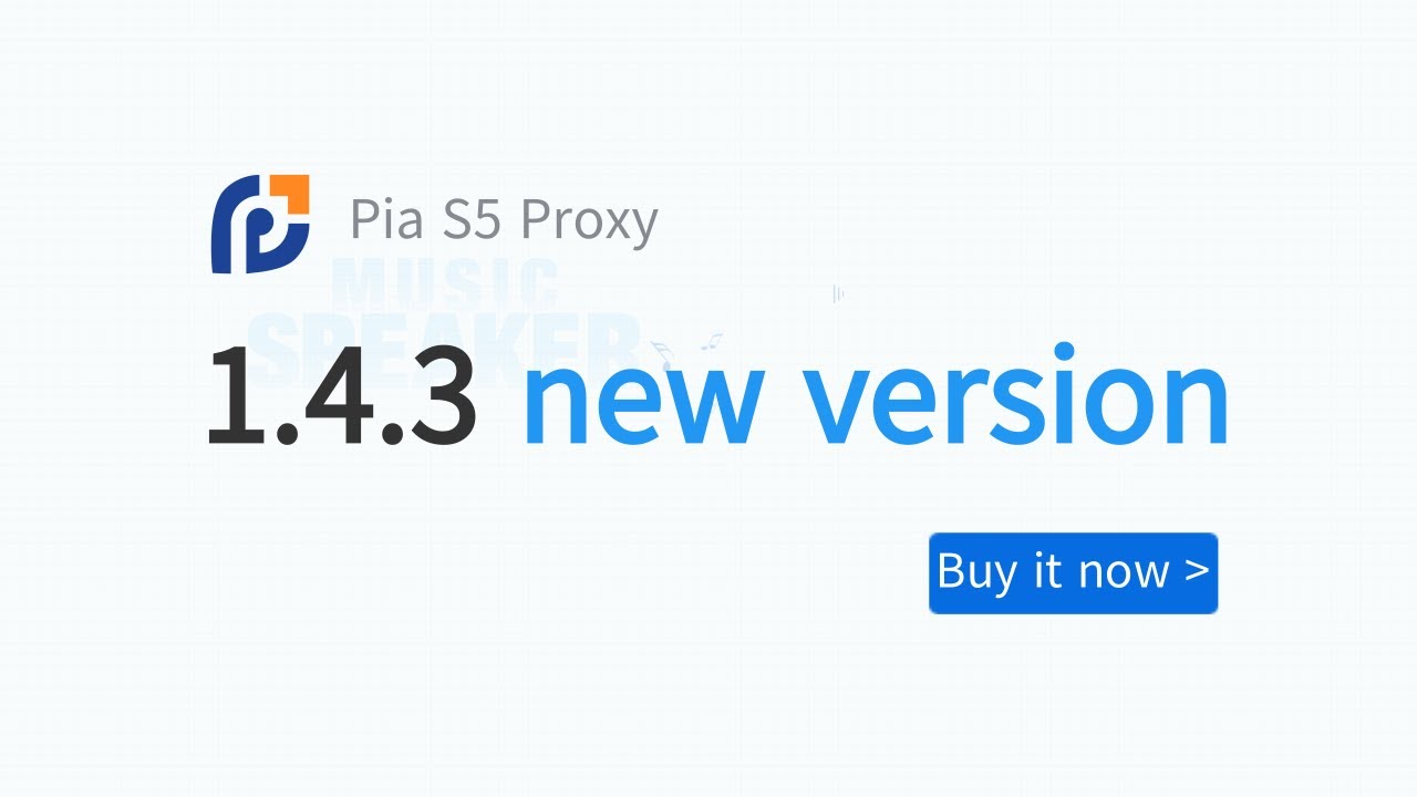 Pia s5 proxy new version 1.4.3, fixed known problems, added switching proxy prompt function