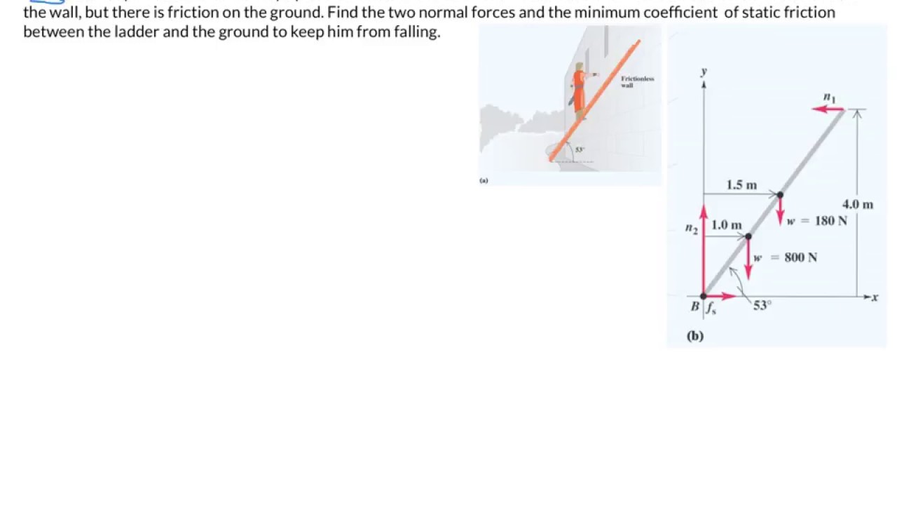 Physics Sample Problem-Torque Equilibrium 1