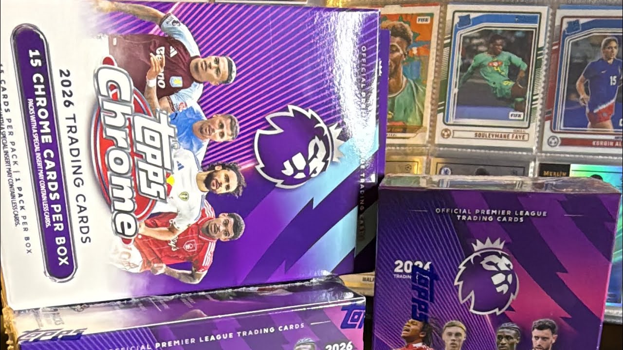 Topps Chrome Premier League 2026 ⚽ Value Box | Numbered Card Hit & Monday Night Lights Chase