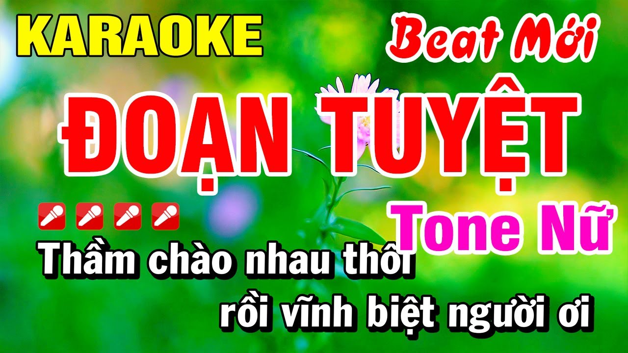 Karaoke Đoạn Tuyệt (Beat Hay) Nhạc Sống Tone Nữ | Hoài Phong Organ