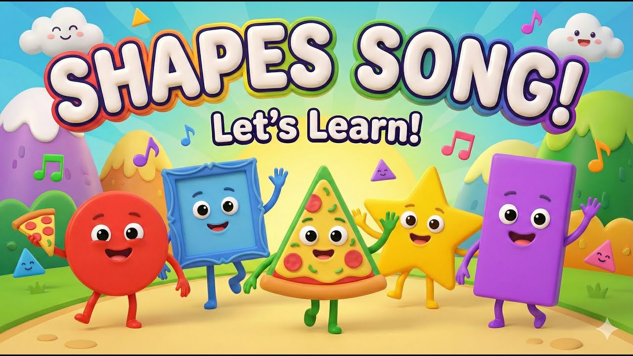 Let’s Learn About Shapes! 🌟 Fun Educational Song for Preschoolers  #kidslearning