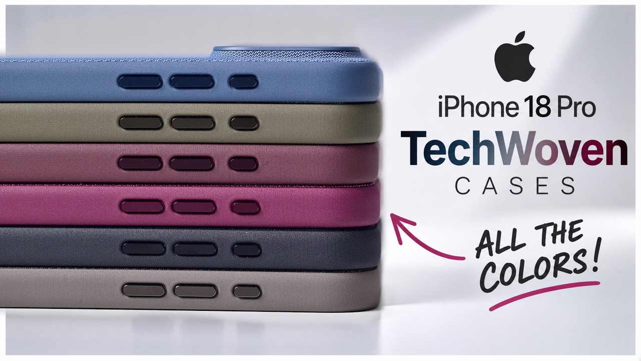 Обзор: чехлы Apple TechWoven для iPhone 18 Pro
