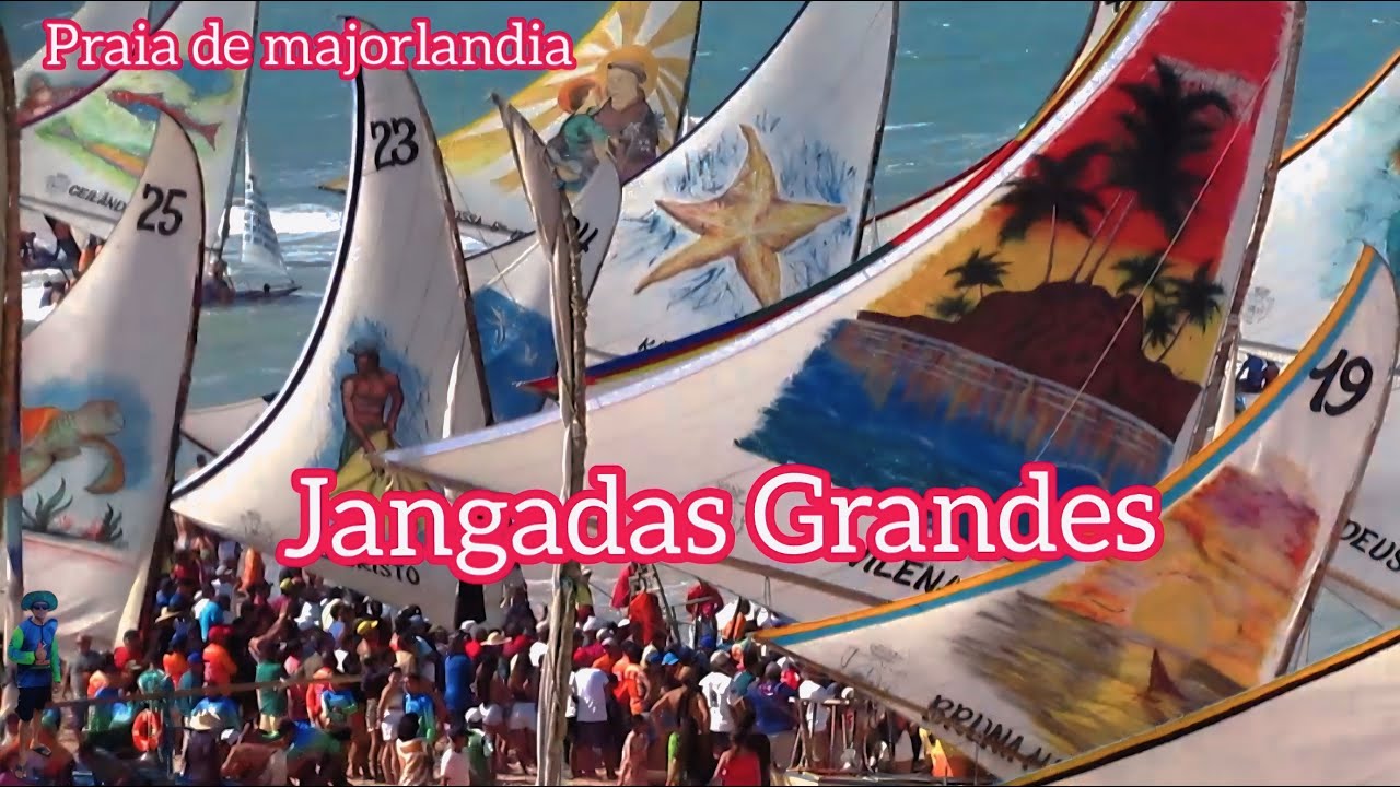 Competição no mar com as melhores jangadas Grandes