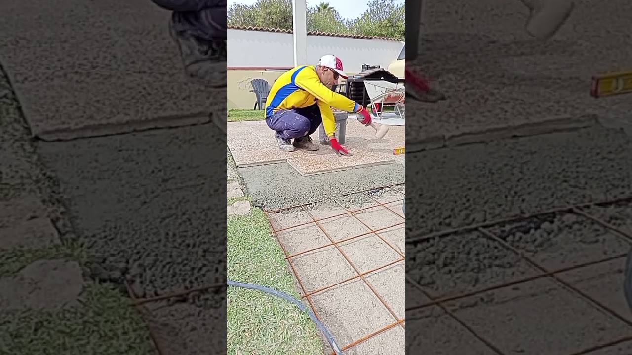 tecnica del semiumido per la posa del pavimento