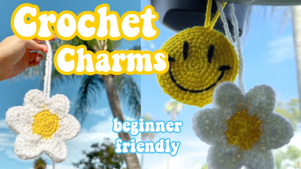 Crochet Flower Charm │ Beginner Friendly Crochet