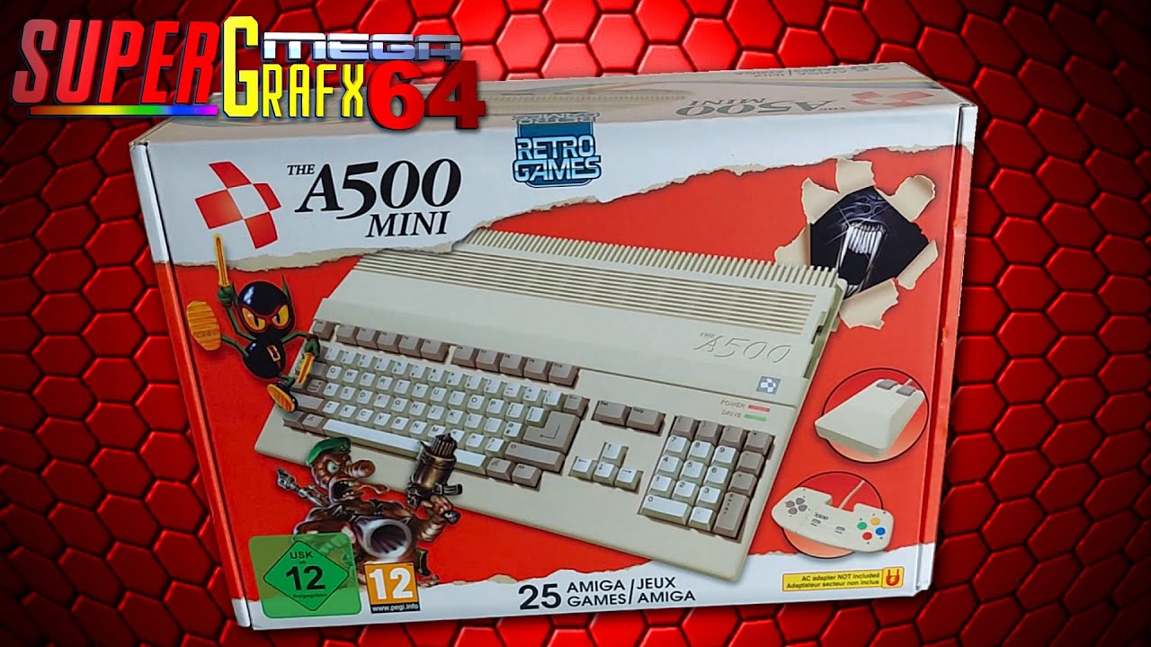 The Amiga A500 Mini Computer - Initial Tests and Gameplay