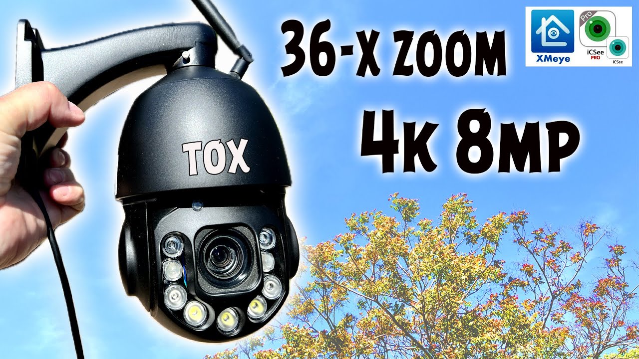 4k 8mp 36-x zoom ДАЛЬНОБОЙНАЯ Wifi камера видеонаблюдения XMEye ICsee