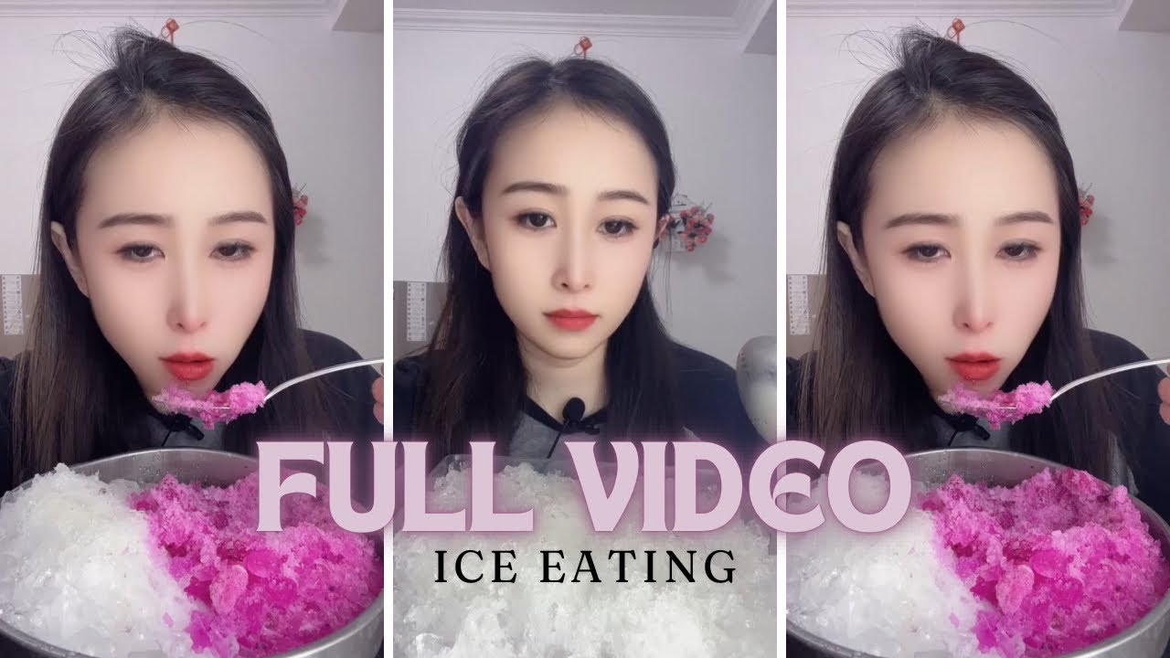FULL VIDEO | HER CRUSHED ICE / PINK ICE & WHITE ICE EATING ASMR