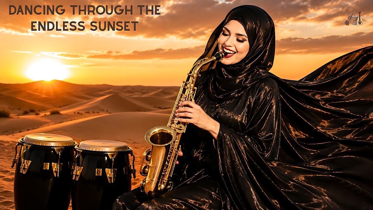Soulful Arabic Deep House | Dancing Through the Endless Sunset with Soprano Saxophone & Udu Drum