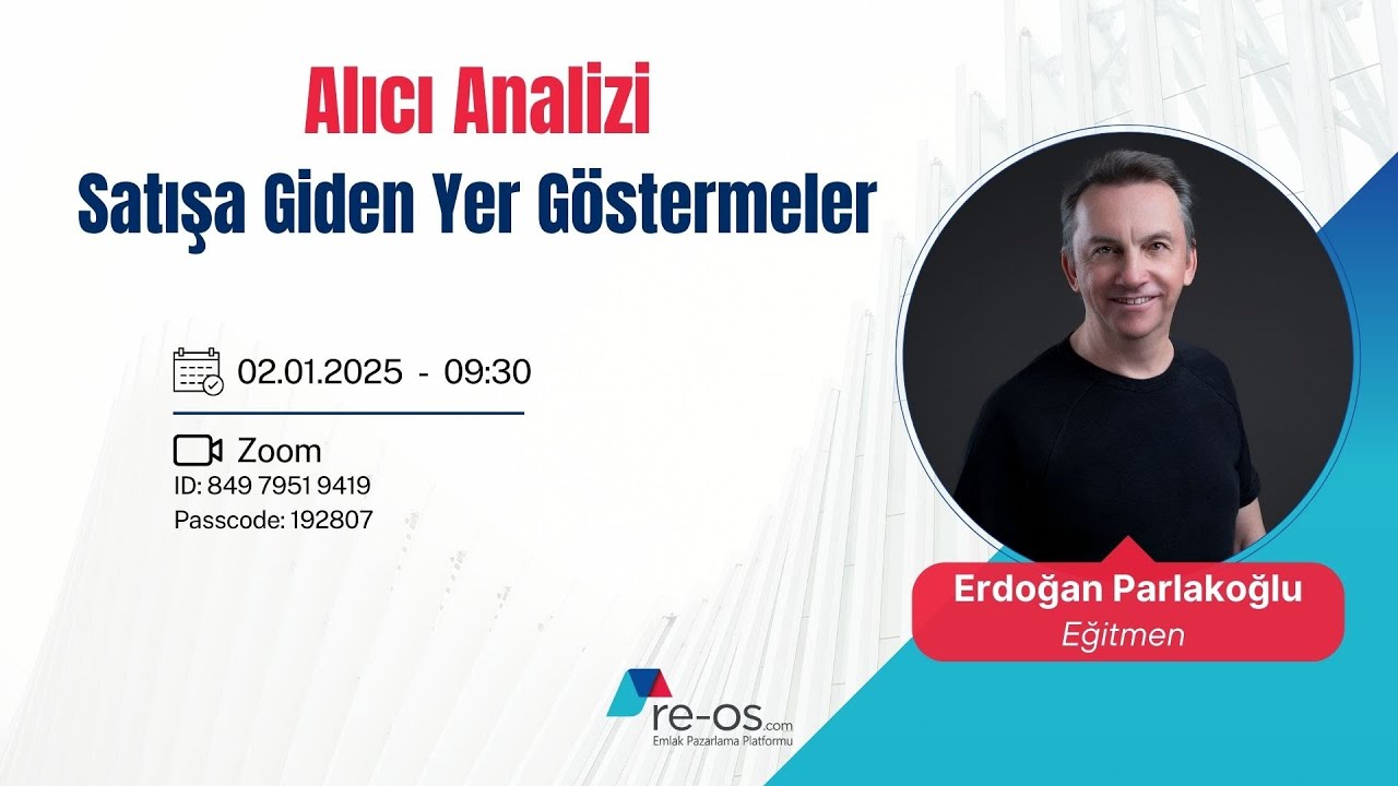 Reos Mesleki Eğitimler Serisi 6: Alıcı Analizi ve Satışa Giden Yer G&ouml;stermeler Eğitimi