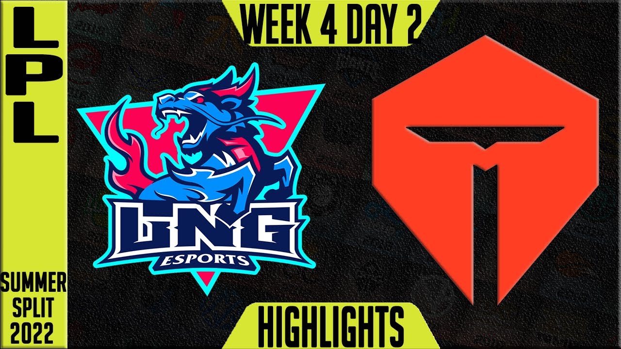 LNG vs TES Highlights | LPL Summer 2022 W4D2 | LNG Esports vs TOP Esports