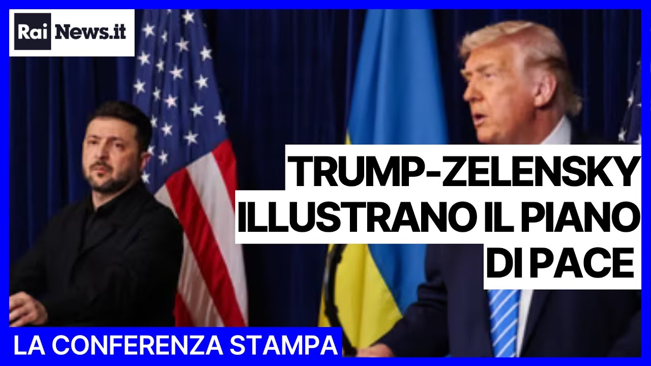 Trump-Zelensky illustrano il piano di pace