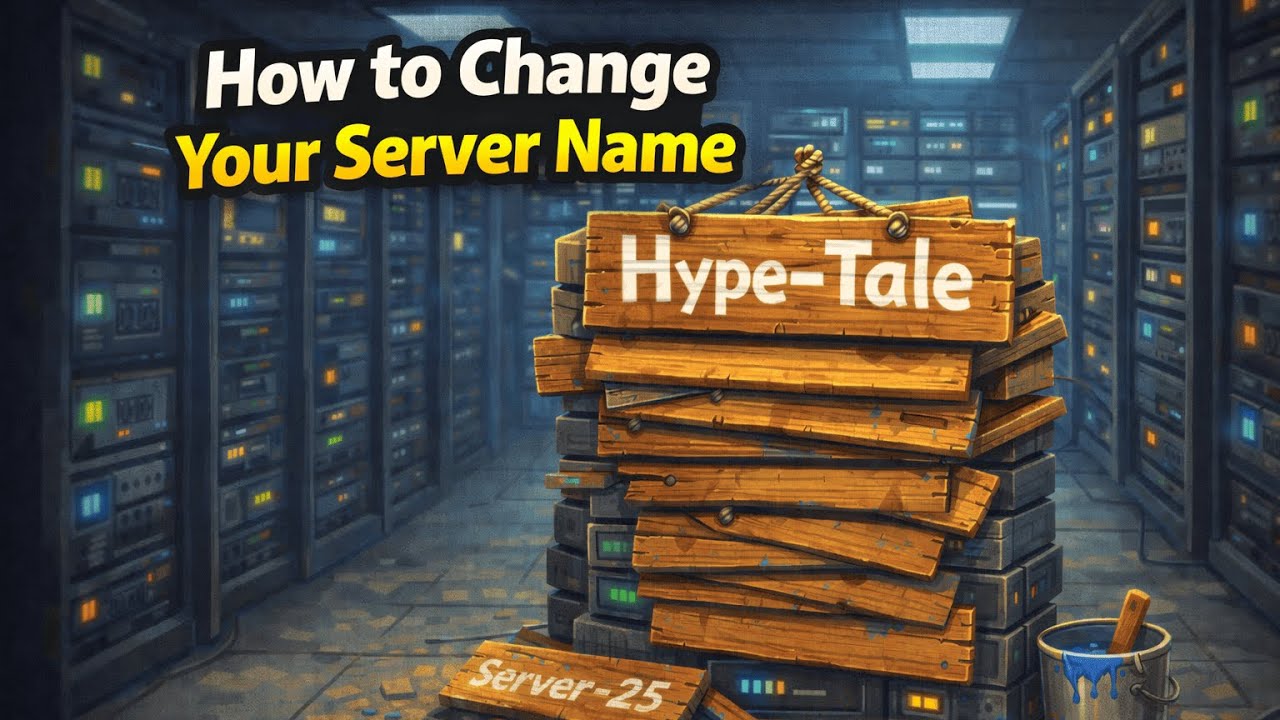 Как изменить имя сервера Hytale