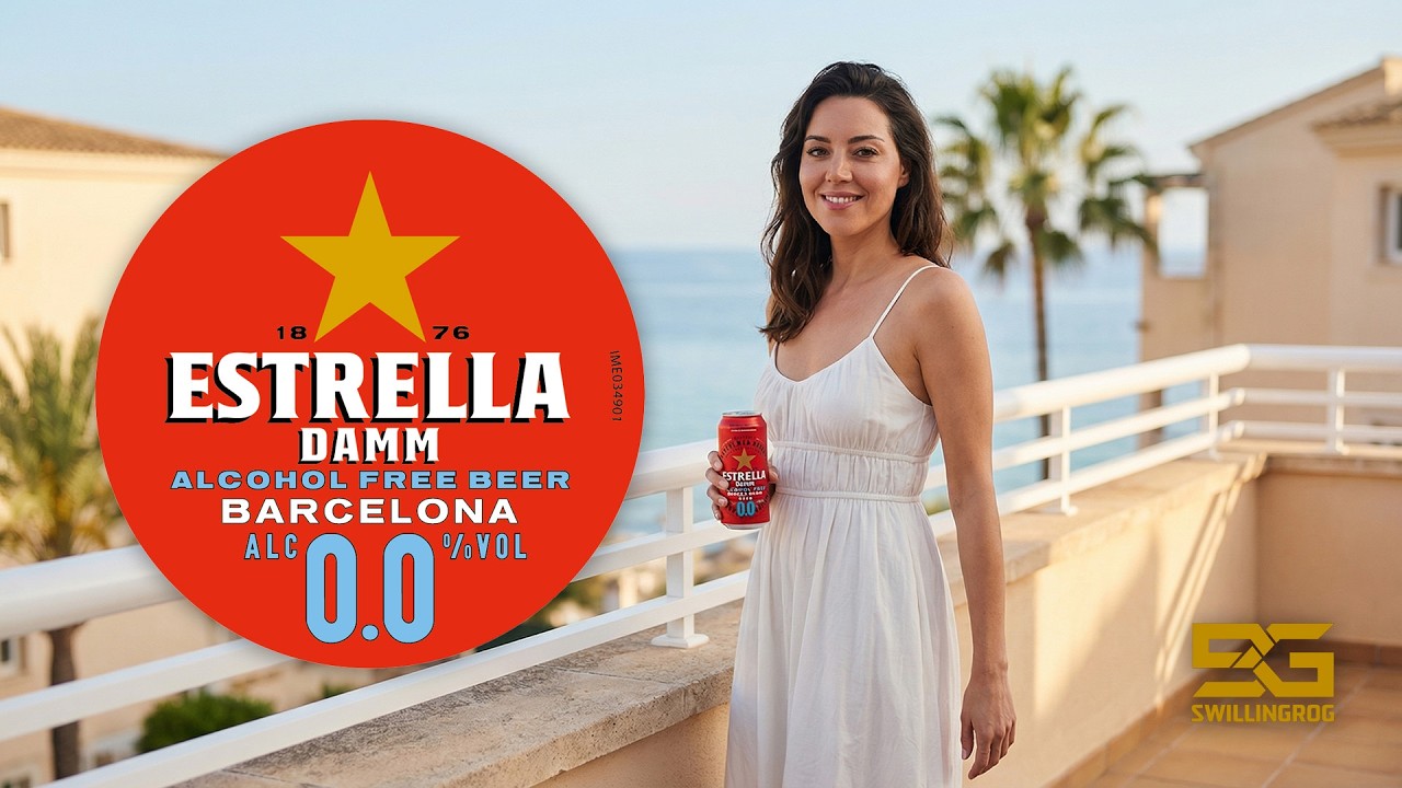 Estrella Damm 0,0% - Reseña de Cerveza Sin Alcohol por SwillinGrog