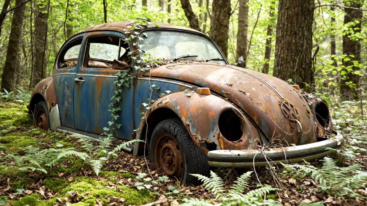 Abandoned for Decades 1967 Volkswagen Beetle: Restoring a Forest-Rotted VW Beetle!
