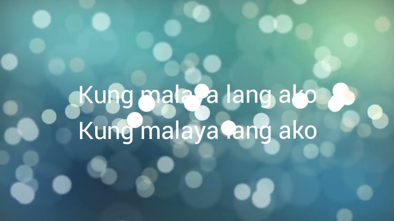 Kung malaya lang ako (Lyrics) Kris Lawrence (Slowed + Reverb)