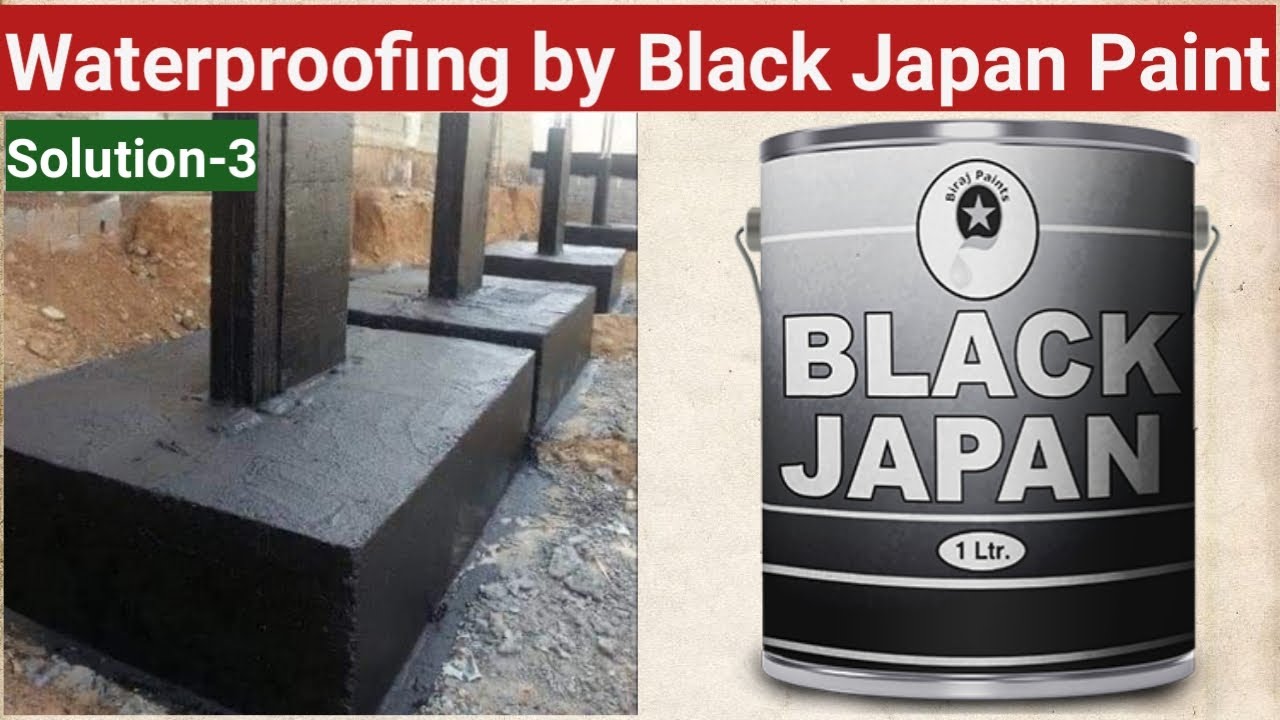 Footing / Foundation Waterproofing By Black Japan Paint। bituminous paint।  Plinth Beam । DPC । RCC