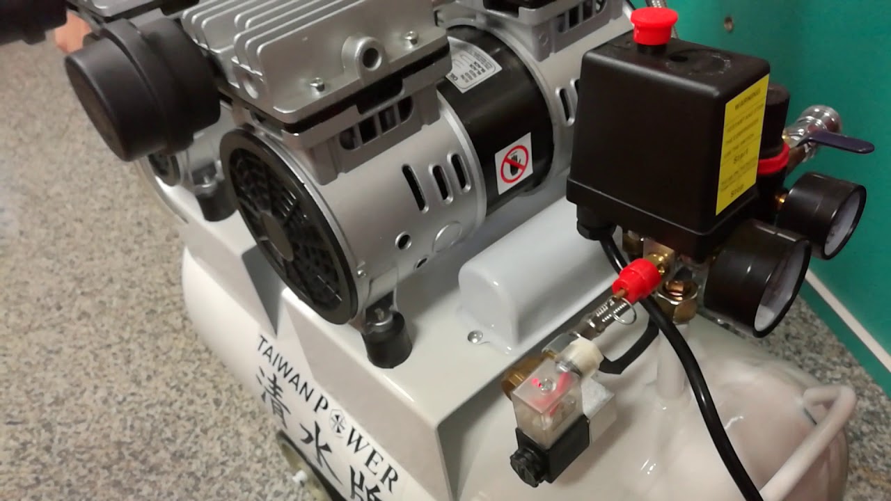 【TAIWAN POWER】 清水牌 超靜音無油省電空壓機禮拜天來參觀清水牌50L四缸 免保養無換 速洽清水牌製造廠0426261911