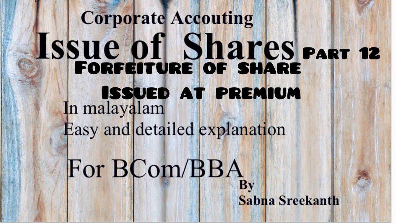 ~12~issue of share -corporate accouting
BCom/BBA