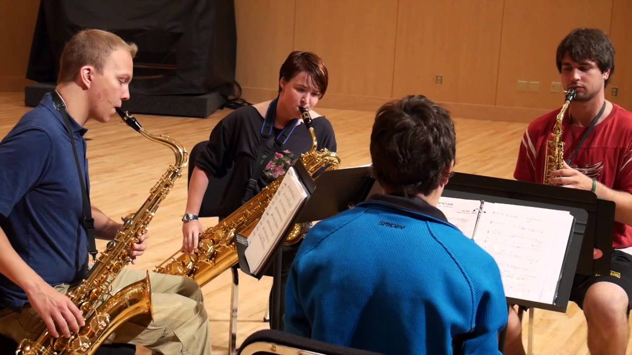 2013 10 04 NMU Sax Quartet   Petite Fleure HD 720p