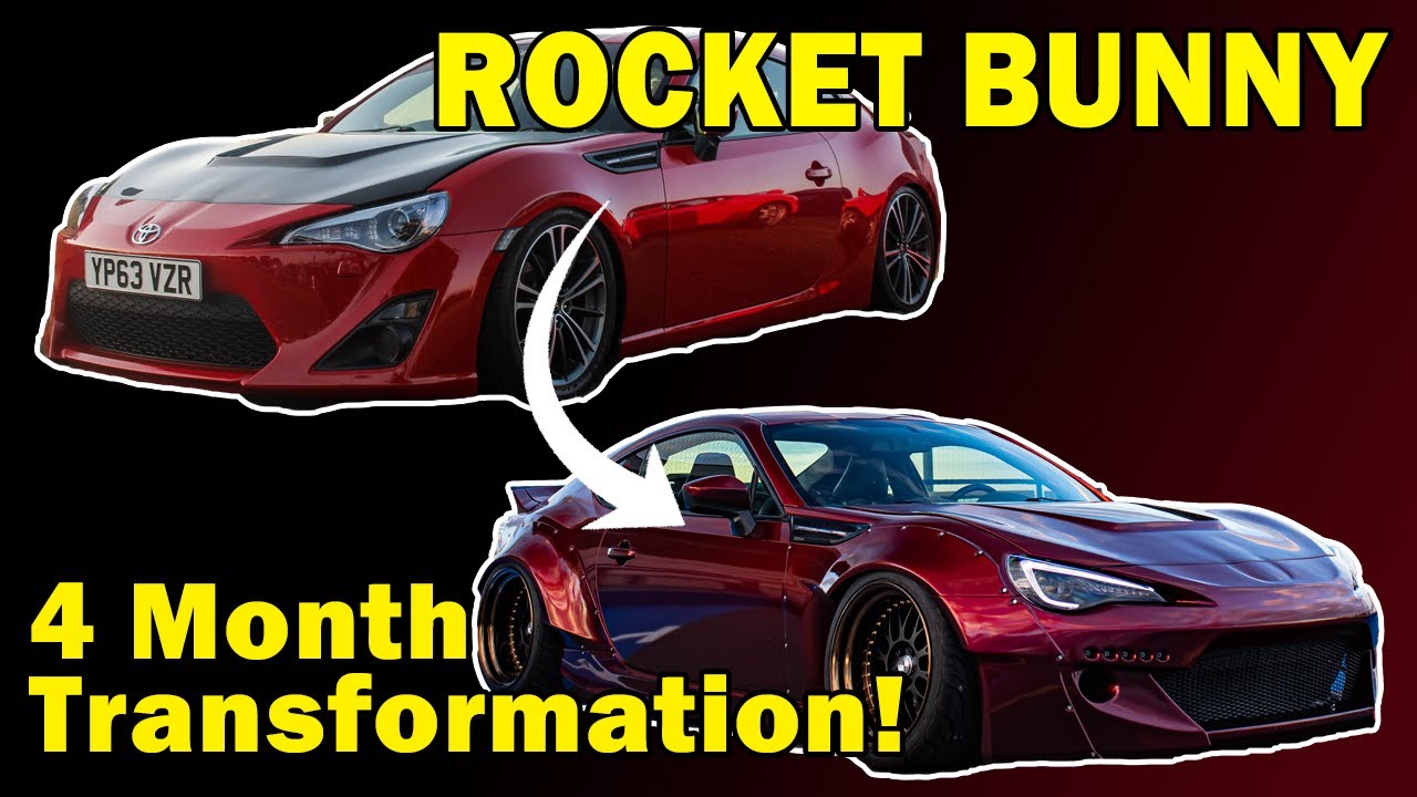 GT86 - Zero to Hero Transformation - 4 Months of V2 Rocket Bunny Widebody Install in 20 minutes.