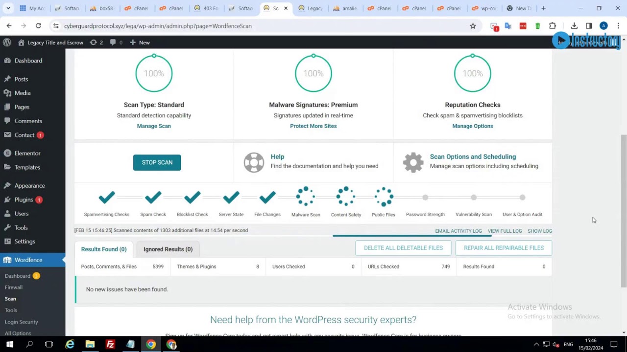 How to clean malwares from your wordpress website | Live Project