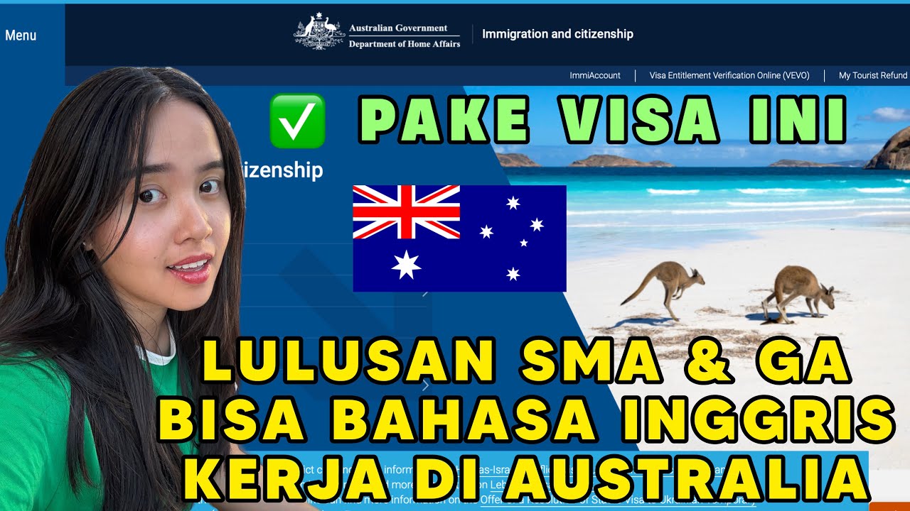 CARA KERJA DI AUSTRALIA LULUSAN SMA DAN GAK BISA BAHASA INGGRIS | Informasi Visa 2025