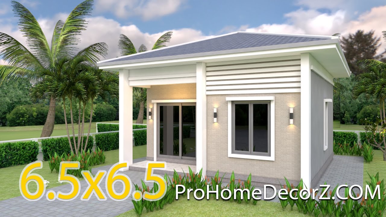 Small Cottage Homes 21x21 Feet 6.5x6.5m Hip Roof