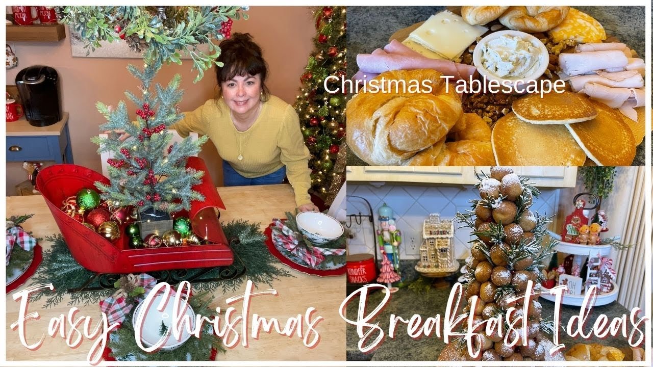 Christmas Party Prep | Easy Christmas Breakfast Ideas | Christmas Tablescape For Entertaining 2022