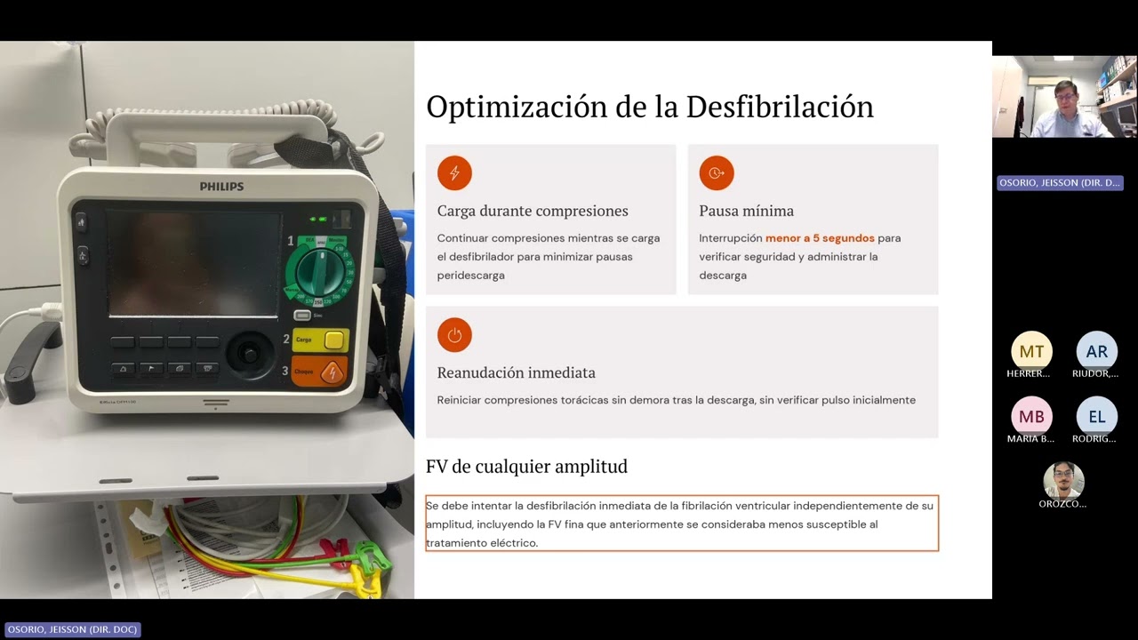 Terapia eléctrica en RCP ILCOR/ERC 2025 Sesión UVIRESIS 20251106 080659